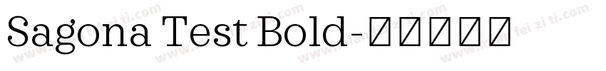 Sagona Test Bold字体转换